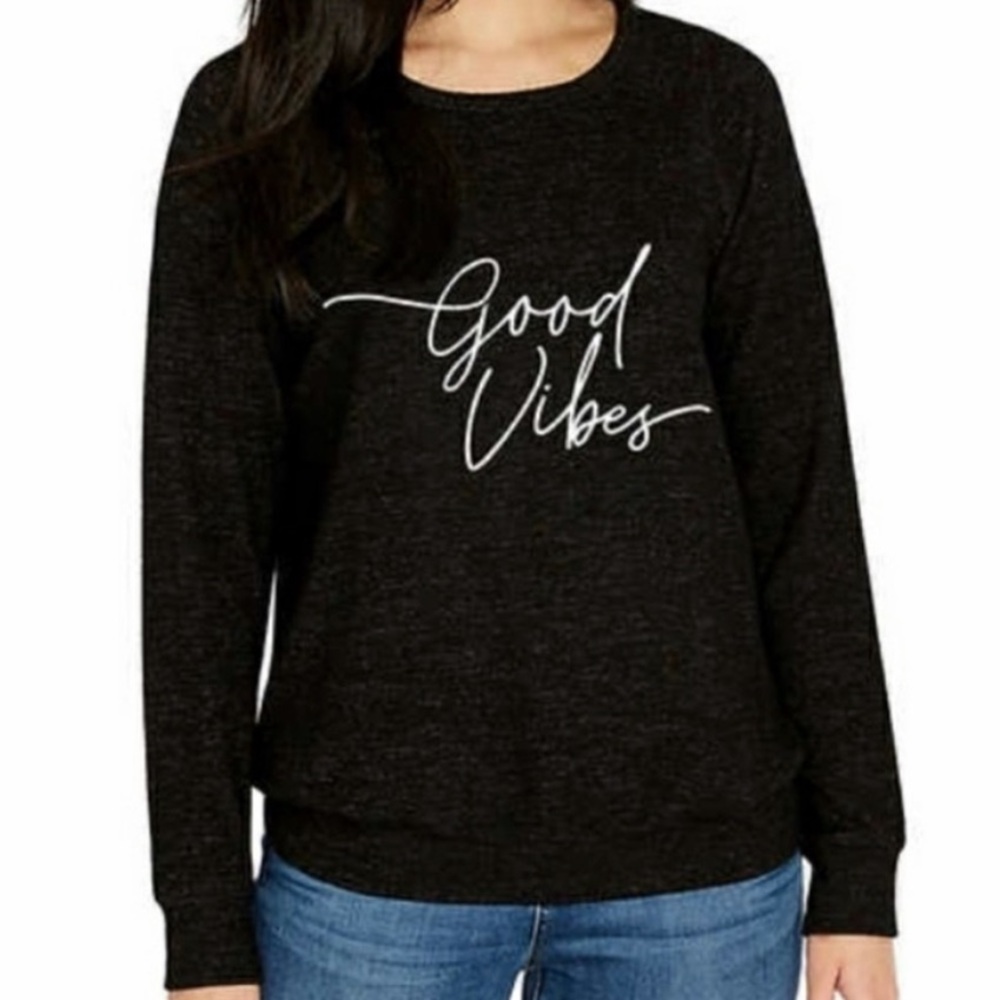 Buffalo David Bitton Black Crew Neck comfy long sleeve shirt Large